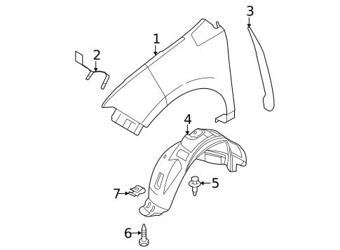 Fender & Components for 2009 Ford Edge #0