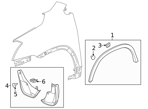Exterior Trim - Fender for 2016 Chevrolet Trax #0