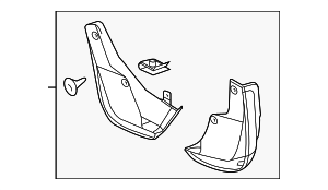 95918833 - : Splash Guards, Front for Chevrolet: Trax Image