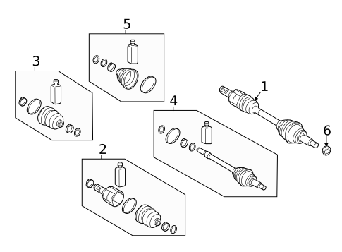 Drive Axles for 2018 Hyundai Ioniq #0