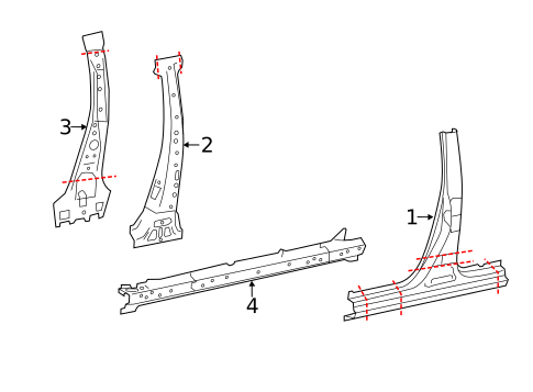 Center Pillar & Rocker for 2017 Toyota Corolla #0