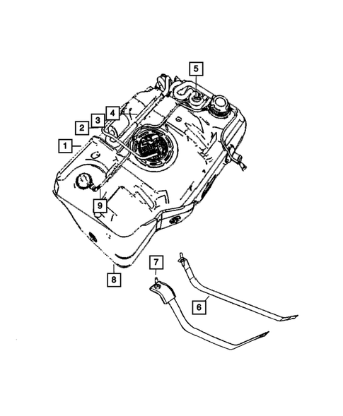 Fuel Tank for 2010 Chrysler PT Cruiser #0