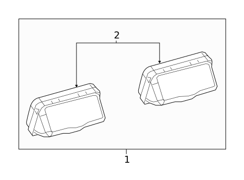 License Lamps for 2025 Toyota Corolla #0