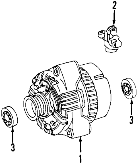 Alternator for 2000 Mercedes-Benz CLK 430 #0