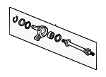 44500T60J00 - Front Drive Axle: Intermediate Shaft for Acura Image