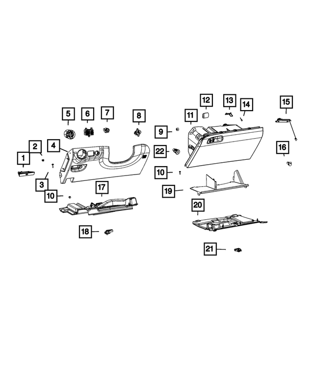 5LA15DX9AC - Interior Trim: Steering Column Opening Cover for Mopar Image image
