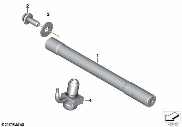 11427107869 - Engine: Oil Pipe -  for BMW-Motorrad Image