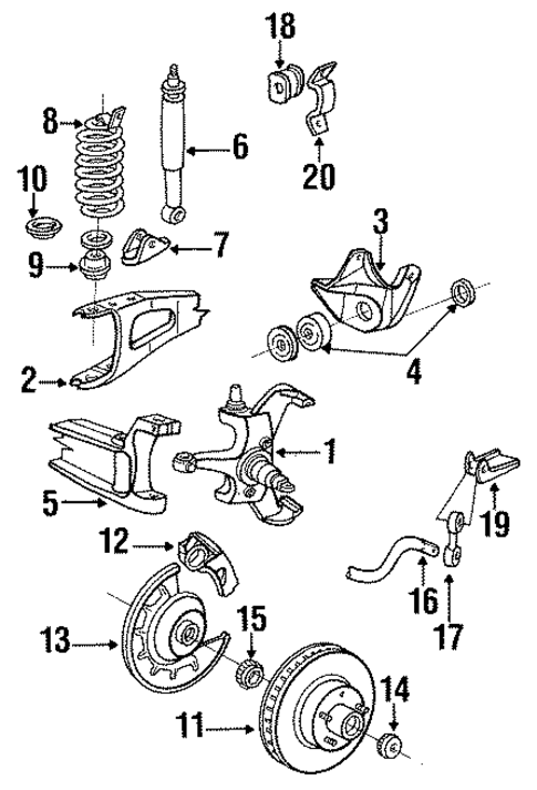 Front Brakes for 1990 Ford F-350 #1