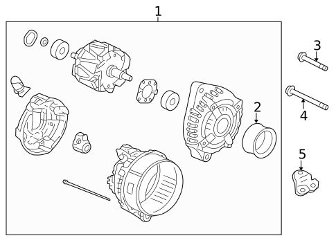 Alternator for 2015 Acura RLX #0