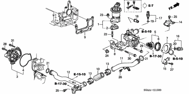 Water Pump - Sensor (1) for 2004 Honda Civic #0