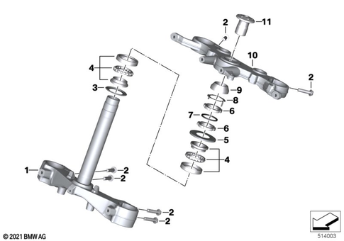 Telescopic Forks, Telelever for 2022 BMW-Motorrad R 18 Transcontinental #0