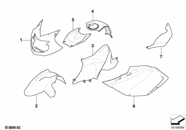 46637678115 - Frame and Mounting Parts: Trim Cover Upper Section - Rohteil/blank for BMW-Motorrad Image image