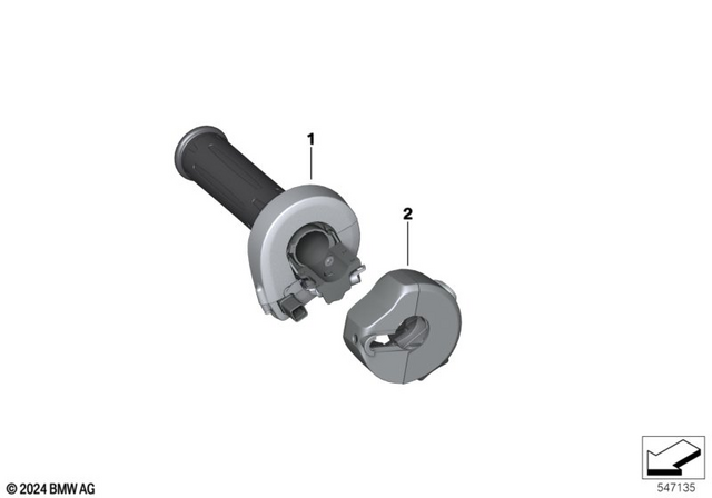 61318534422 - Steering: E-Throttle Grip - Avx for BMW-Motorrad Image image