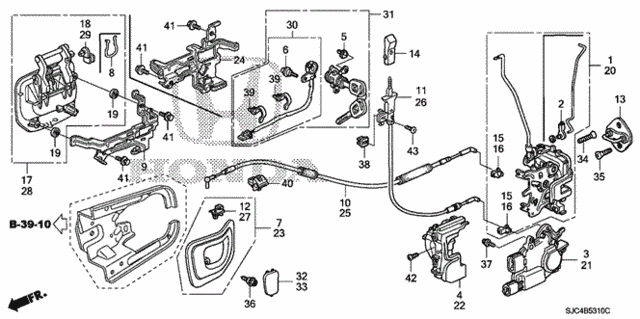 Front Door Locks - Outer Handle for 2007 Honda Ridgeline #0