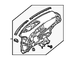 2226804101287N42 - Body: Instrument Panel for Mercedes-Benz Image