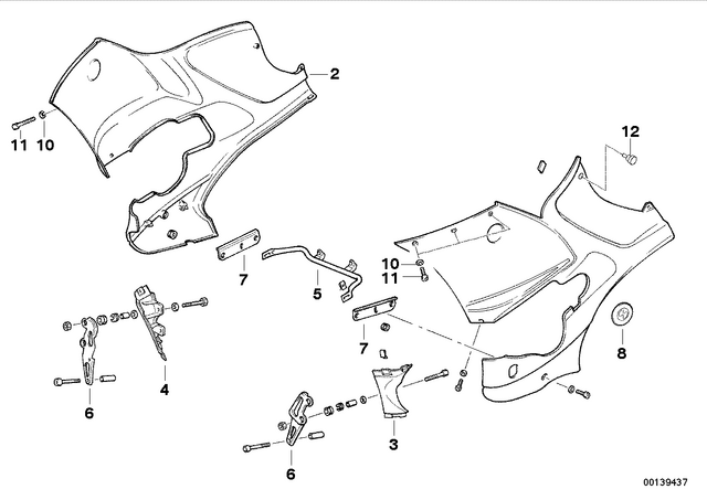 46632313358 - : Bracket Right for BMW-Motorrad Image