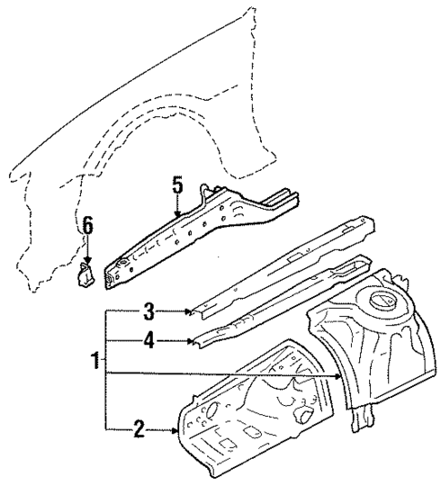 Inner Structure & Rails for 1992 Toyota Cressida #0