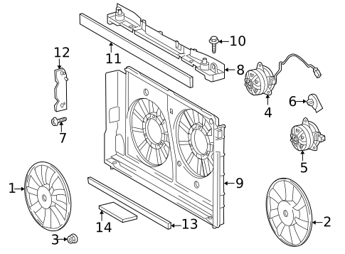 Cooling Fan for 2013 Toyota Prius #0