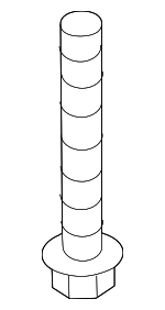 PAF008970 - Suspension: Track Bar Front Bolt for Porsche: 718 Boxster, 718 Cayman, 718 Spyder, 911, Boxster, Cayman Image