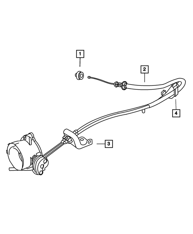 4861261AB - Fuel: Throttle Control Cable for Mopar Image