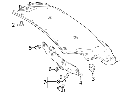 Interior Trim - Trunk for 2015 Mercedes-Benz SL 400 #0