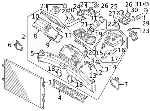 Intercooler for 2018 Audi RS7 #0