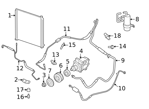 A/C Clutch & Compressor for 2007 Ford Mustang #0