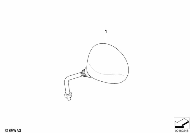51167713993 - : Mirror                    for BMW-Motorrad Image