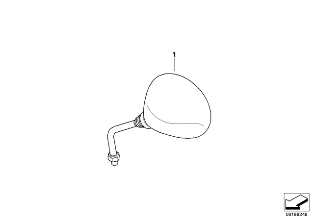 51167713993 - : Mirror                    for BMW-Motorrad Image