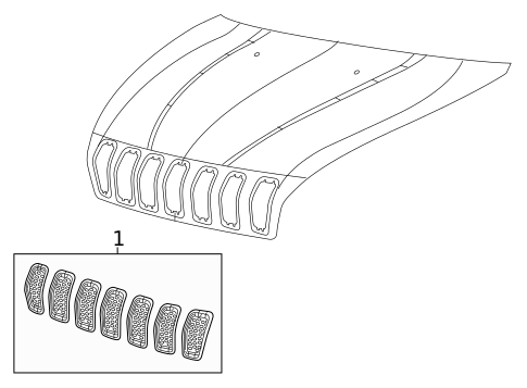 Grille & Components for 2015 Jeep Cherokee #0