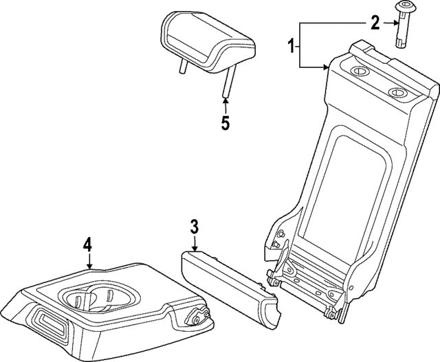 81A885973AAIUV - Body: Headrest for Audi Image