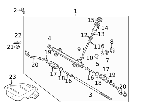 Steering Gear & Linkage for 2013 Hyundai Sonata #0