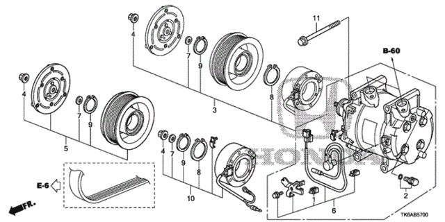 A/C Compressor for 2013 Honda Fit #0