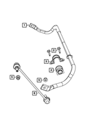 V4743669AC - Front Suspension: Stabilizer Bar Link for Mopar Image image