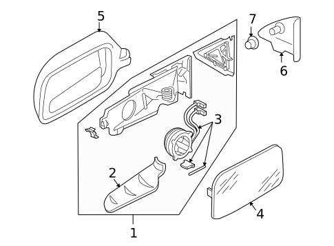 Mirrors for 2003 Audi Allroad Quattro #0