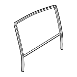 51357179130 - Body: Window Channel for BMW: 740Ld xDrive, 740Li, 740Li xDrive, 750Li, 750Li xDrive, 760Li, ActiveHybrid 7 Image