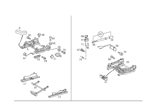 Seat Adjuster for 1996 Mercedes-Benz C220 #0