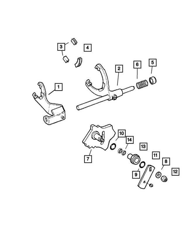 83503515 - Transfer Case Model 241 [DHE]: Shift Fork Spring Cup for Mopar Image