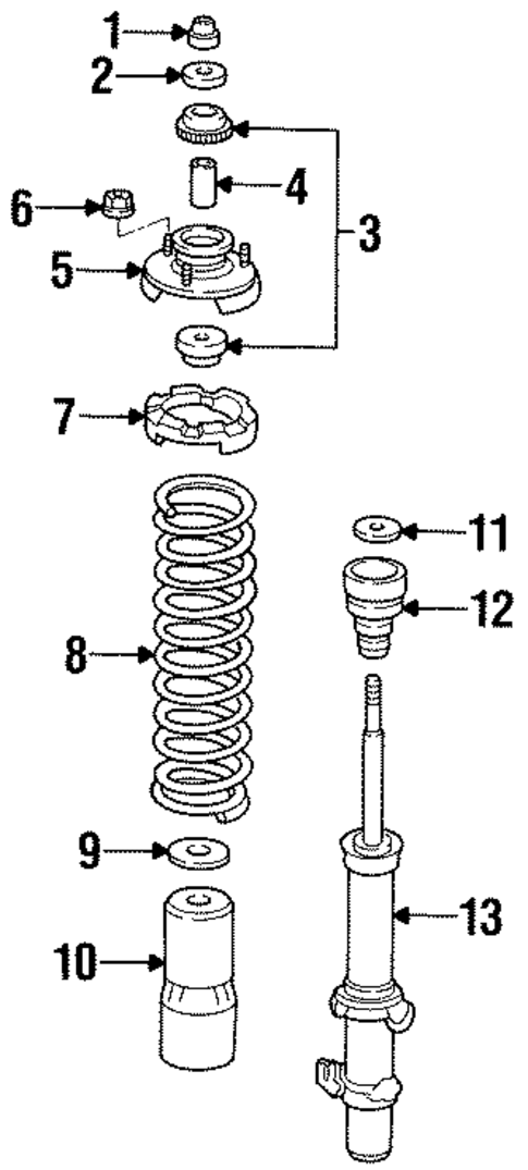 Struts & Components for 1998 Acura CL #1