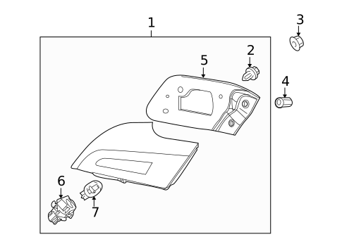 Tail Lamps for 2010 Acura ZDX #1