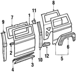 253809159 - Body: Side Panel for Volkswagen Image