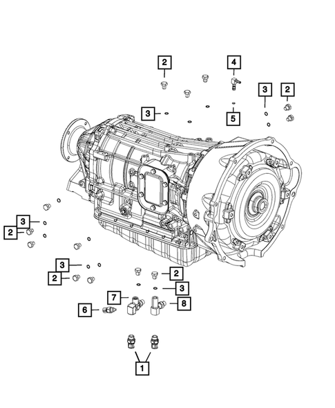 Case, Extension, Oil Pan, and Indicator (Dipstick) for 2015 Ram 3500 #4