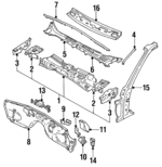 67842F6610 - : Foot Rest Bracket for Infiniti Image