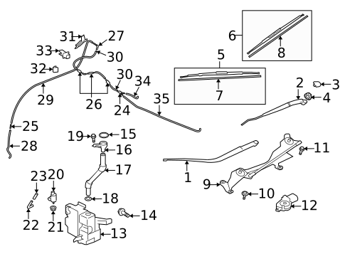 Wipers for 2010 Mitsubishi Outlander #0