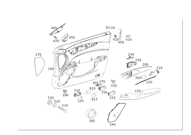 2187200470 - Front Doors: Trim, Door for Mercedes-Benz: CLS400, CLS550, CLS63 AMG, CLS63 AMG S Image image