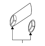 46389054009197 - : Emblem for Mercedes-Benz Image