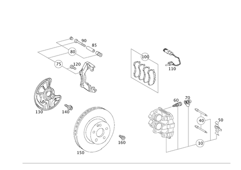 Front Wheel Brake for 2005 Mercedes-Benz E320 #0