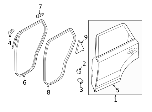 Door & Components for 2014 Kia Sorento #0