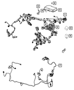 68142498AA - Electrical: Engine Wiring Bracket for Dodge: Dart Image image