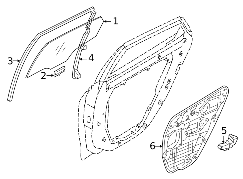 Rear Door for 2012 Hyundai Azera #0